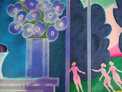 Albert ZAVARO: The Three Graces - Original signed lithograph 2