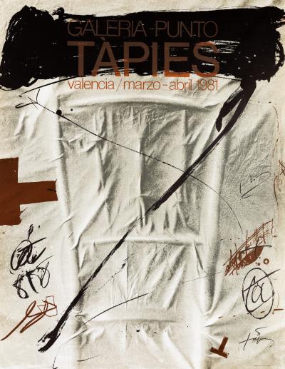 Antoni TAPIES: Galeria Punto - Original signed poster 2