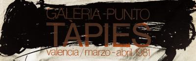 Antoni TAPIES: Galeria Punto - Original signed poster 2