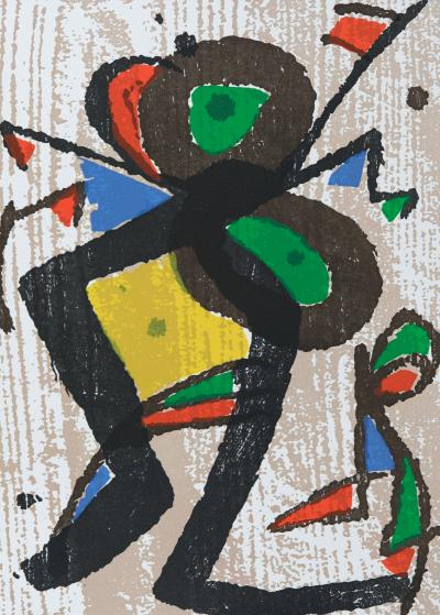 Joan MIRO : Papillon dansant - Gravure originale en couleurs 2