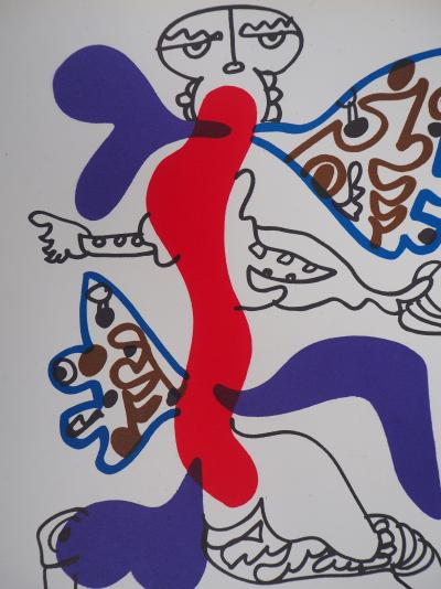 Charles LAPICQUE : La femme Papillon - Lithographie originale 2