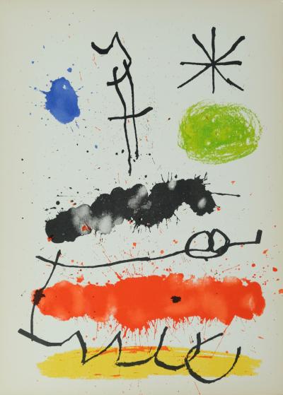 Joan MIRO: Obra Inedita Recent IV - Original lithograph 2