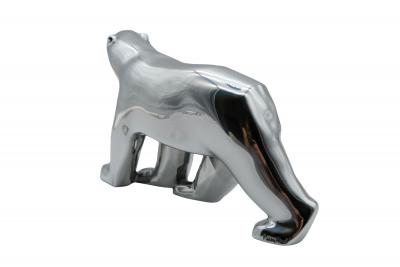Richard ORLINSKI : Ours Pompon (Silver edition) - Sculpture originale 2