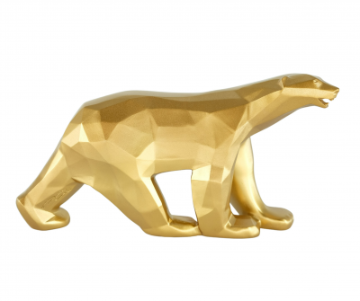 Richard ORLINSKI : Ours Pompon (Gold Edition) - Sculpture originale 2