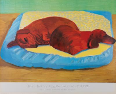 David HOCKNEY : Sleeping Dogs - Affiche originale en couleurs 2