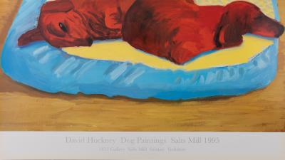 David HOCKNEY : Sleeping Dogs - Affiche originale en couleurs 2