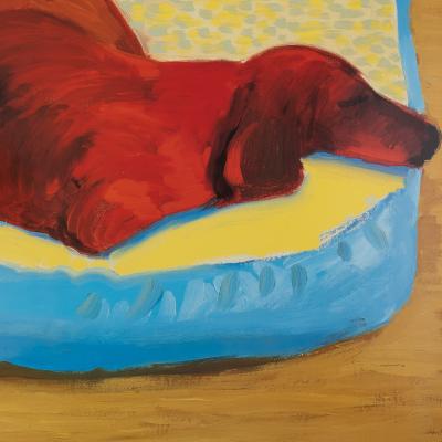 David HOCKNEY : Sleeping Dogs - Affiche originale en couleurs 2