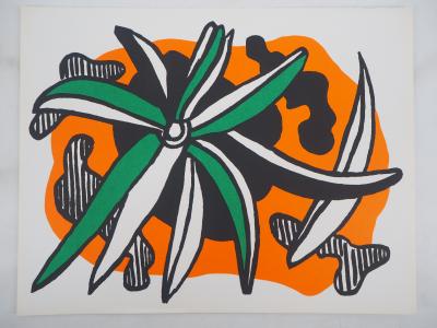 Fernand LEGER : La Fleur - Lithographie originale 2