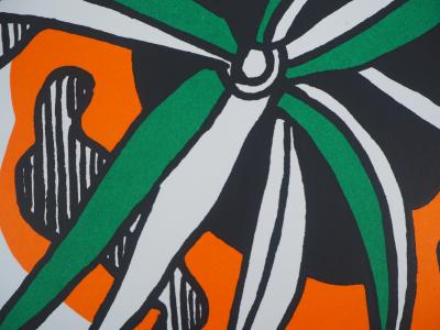 Fernand LEGER : La Fleur - Lithographie originale 2