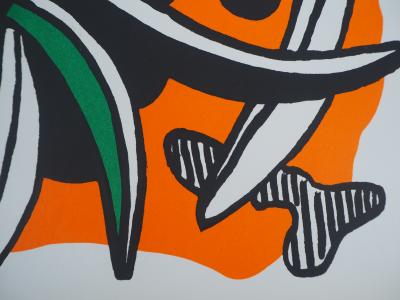 Fernand LEGER : La Fleur - Lithographie originale 2