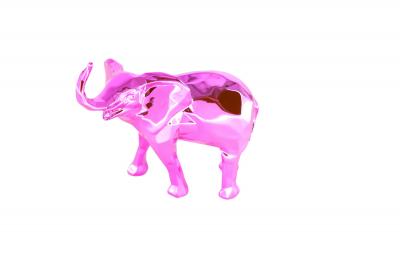 Richard ORLINSKI : Elephant (Pink edition) - Sculpture originale 2