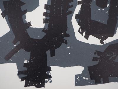 Raoul UBAC : Composition - Bois gravé original 2