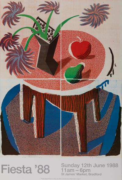 David HOCKNEY : Fiesta 88 - Affiche originale en couleurs 2