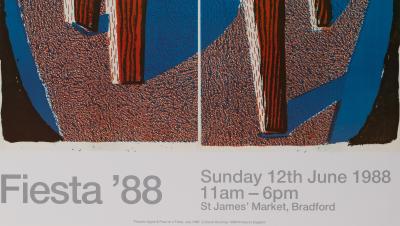 David HOCKNEY : Fiesta 88 - Affiche originale en couleurs 2