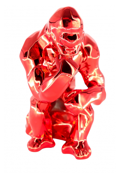 Richard ORLINSKI: Thinker Spirit (Red edition) - Original sculpture 2