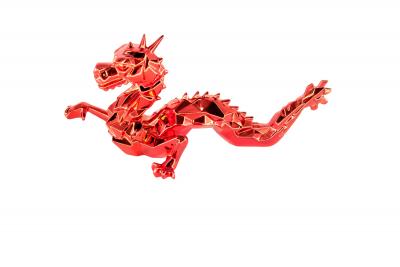 Richard ORLINSKI: Dragon Spirit (Red Edition) - Original sculpture 2