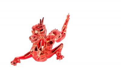 Richard ORLINSKI: Dragon Spirit (Red Edition) - Original sculpture 2