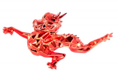Richard ORLINSKI: Dragon Spirit (Red Edition) - Original sculpture 2