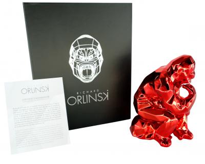 Richard ORLINSKI: Thinker Spirit (Red edition) - Original sculpture 2