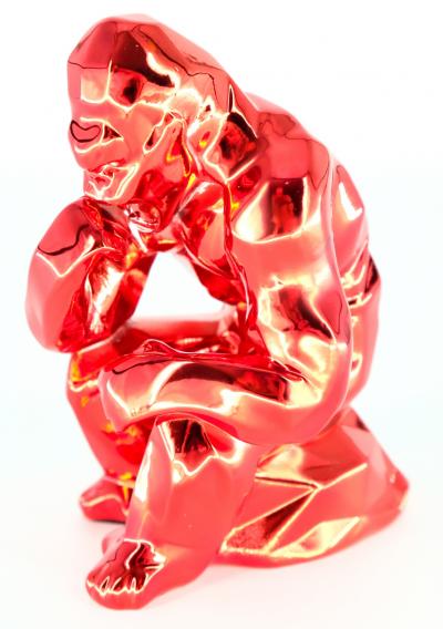 Richard ORLINSKI: Thinker Spirit (Red edition) - Original sculpture 2