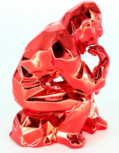 Richard ORLINSKI: Thinker Spirit (Red edition) - Original sculpture 2