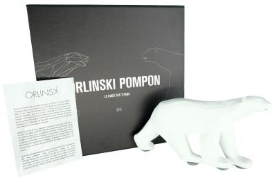 Richard ORLINSKI : Ours Pompon (White edition) - Sculpture originale 2
