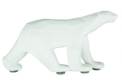 Richard ORLINSKI : Ours Pompon (White edition) - Sculpture originale 2