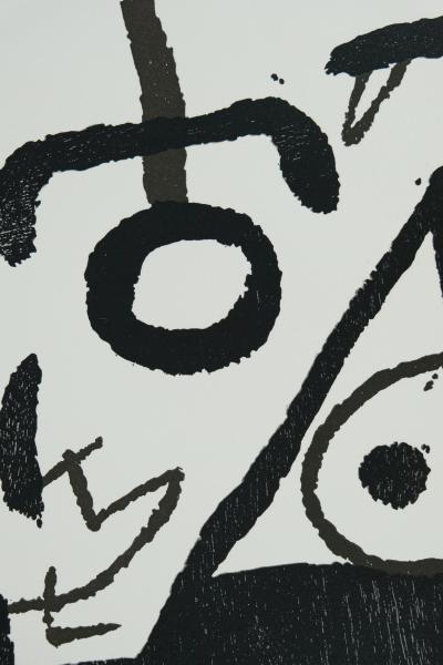 Joan Miró: Equinox in black and white - Original engraving 2