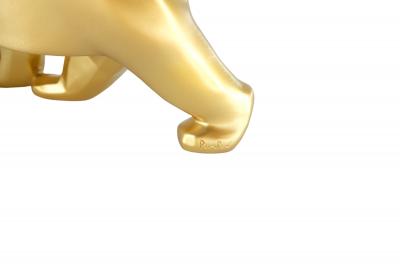 Richard ORLINSKI : Ours Pompon (Gold Edition) - Sculpture originale 2