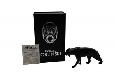 Richard ORLINSKI: Panther Spirit (Matte Black edition) - Original sculpture 2