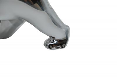 Richard ORLINSKI : Ours Pompon (Silver edition) - Sculpture originale 2