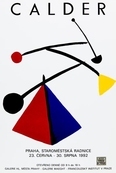 Alexander Calder: Mobiles Exhibition in Prague - Original Lithograph 2