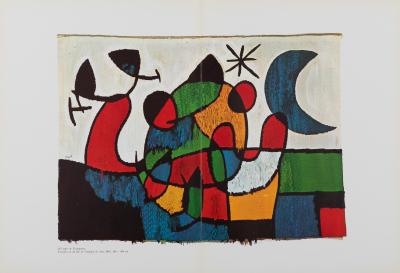 Joan MIRO : Tapis de Tarragona XII - Lithographie en couleurs 2