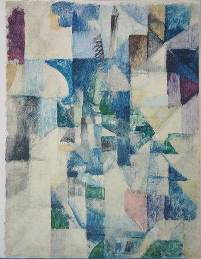 Robert DELAUNAY: Window on the City - Original Stencil 2