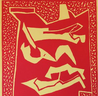 Alberto MAGNELLI: Three nudes - Original engraving 2