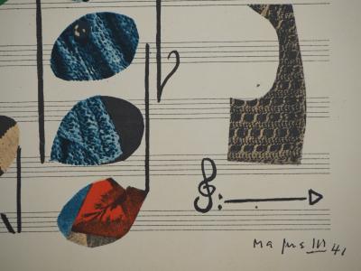 Alberto MAGNELLI: Musical composition - Signed lithograph 2