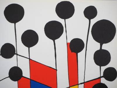 Alexander CALDER : Mosaïque et Ballons noirs - Lithographie originale 2
