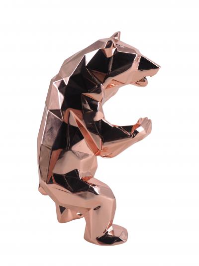 Richard ORLINSKI: Standing Bear (Pink gold edition) - Original sculpture 2