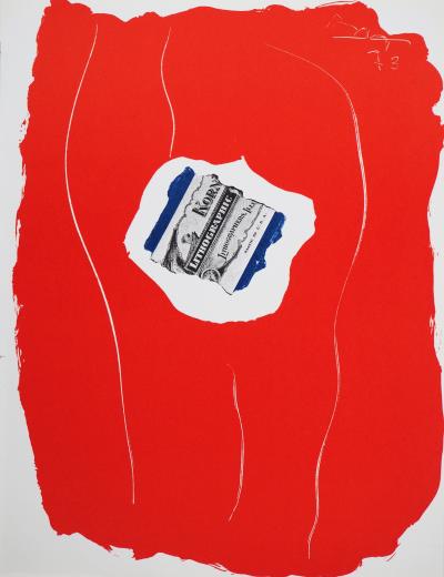 Robert MOTHERWELL: Red composition - Original lithograph 2