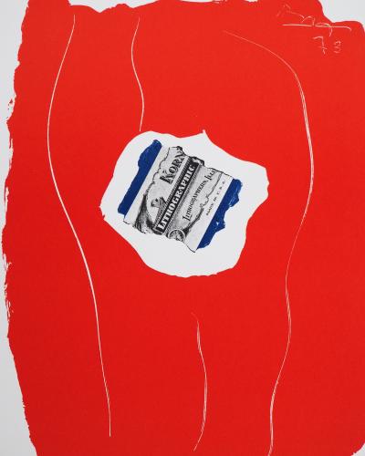 Robert MOTHERWELL: Red composition - Original lithograph 2