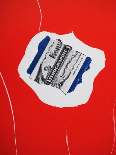 Robert MOTHERWELL: Red composition - Original lithograph 2