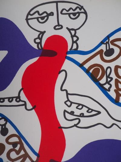 Charles LAPICQUE: The Butterfly Woman - Original Lithograph 2