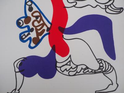 Charles LAPICQUE: The Butterfly Woman - Original Lithograph 2
