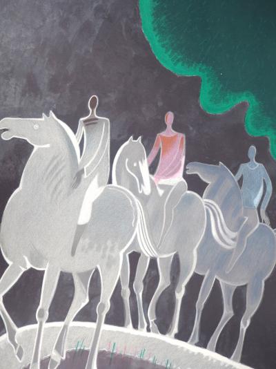 Albert ZAVARO: Night Walk - Original signed lithograph 2