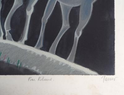 Albert ZAVARO: Night Walk - Original signed lithograph 2