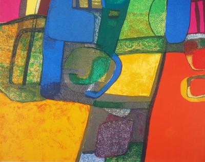 Maurice ESTEVE : Printemps - Lithographie originale 2