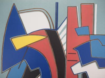 Alberto MAGNELLI: Blue Composition - Original Lithograph 2