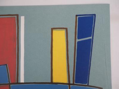 Alberto MAGNELLI: Blue Composition - Original Lithograph 2