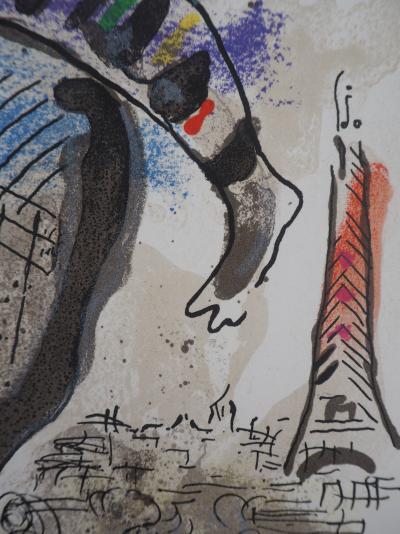 Marc CHAGALL : La vache bleue - Lithographie originale 2