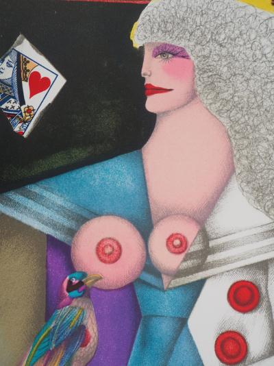 Richard LINDNER : Dame de coeur - Lithographie originale Signée 2